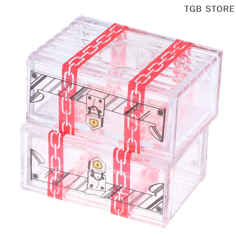 صندوق الذكاء الآخرون لا يمكن فتح الصندوق الشفاف خدعة سحرية درج سري ألعاب تعليمية دعائم سحرية ألعاب ذكاء #4