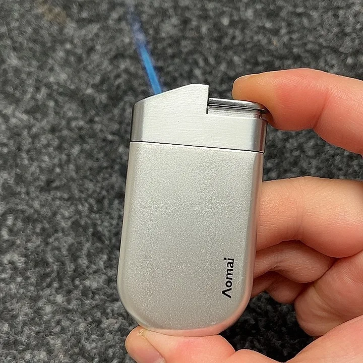 

Ultrathin Mini Torch Lighter Oblique Fire Direct Blast Lighter Cool Refillable Butane Gas Lighter Smoking Accessories Gift Tool