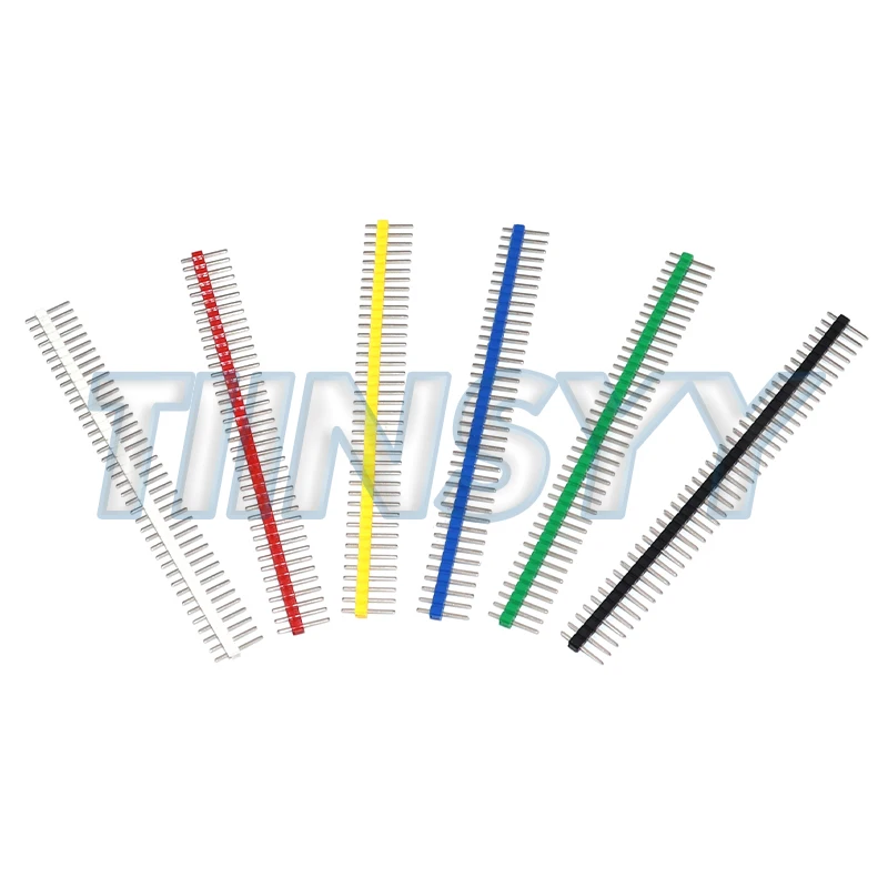 30PCS 40 Pin Breakable Pin Header 2.54mm Single Row Male Header Connector Kit PCB Pin Strip For Arduino