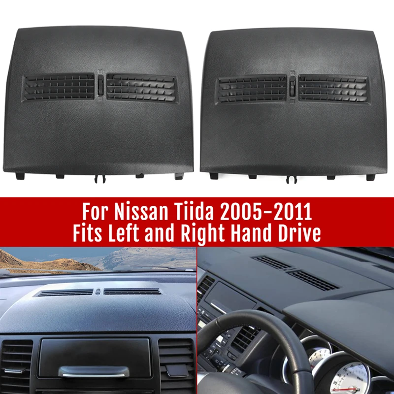 

RHD LHD Car Finisher-Instrument Panel Cover for Nissan Tiida 2005-2011 Front Dashboard Middle Air Conditioner Outlet Vents Cover