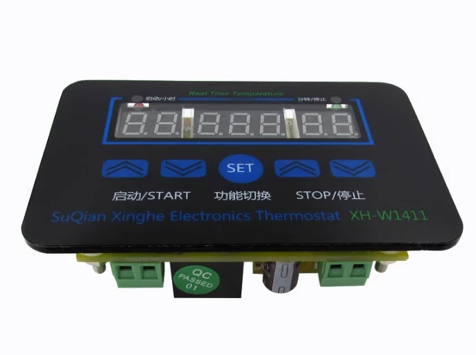 XH-W1411 Three display multi-function thermostat DC12V AC 110-220V digital LED temperature controller Thermostat control switch