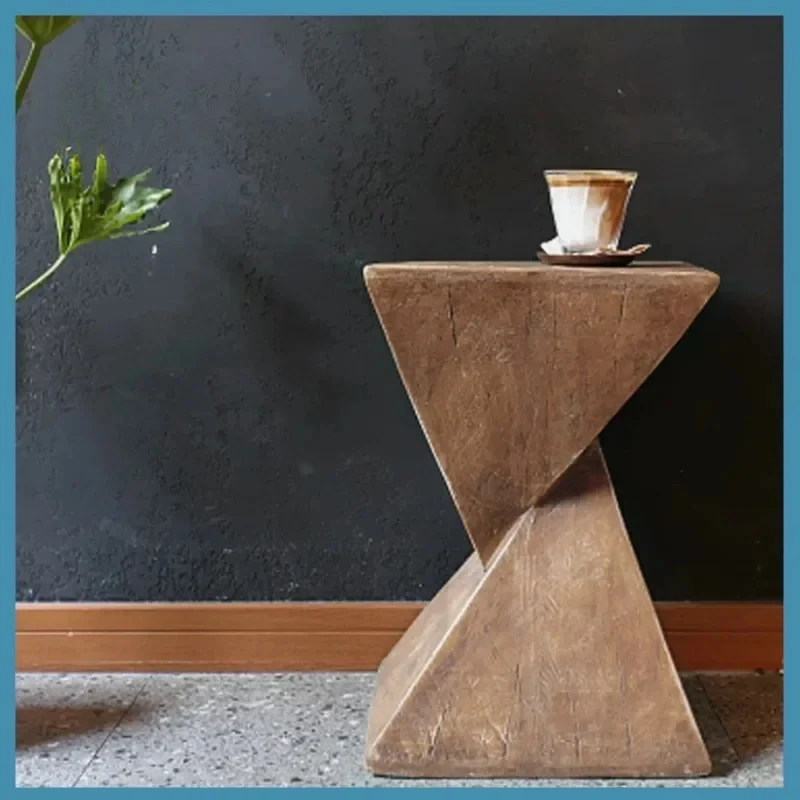 Mesas modernas de borda geométrica interna e externa, mesinhas de cabeceira pequenas, sofás, penteadeiras, mesas de centro GN152TB