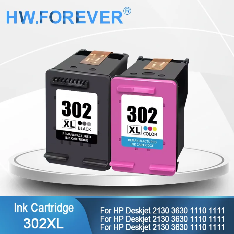 302 302XL Ink Cartridge Replacement Compatible For HP Deskjet 2130 3630 1110 1111 Envy 4520 Officejet XL4650 Printers Inks