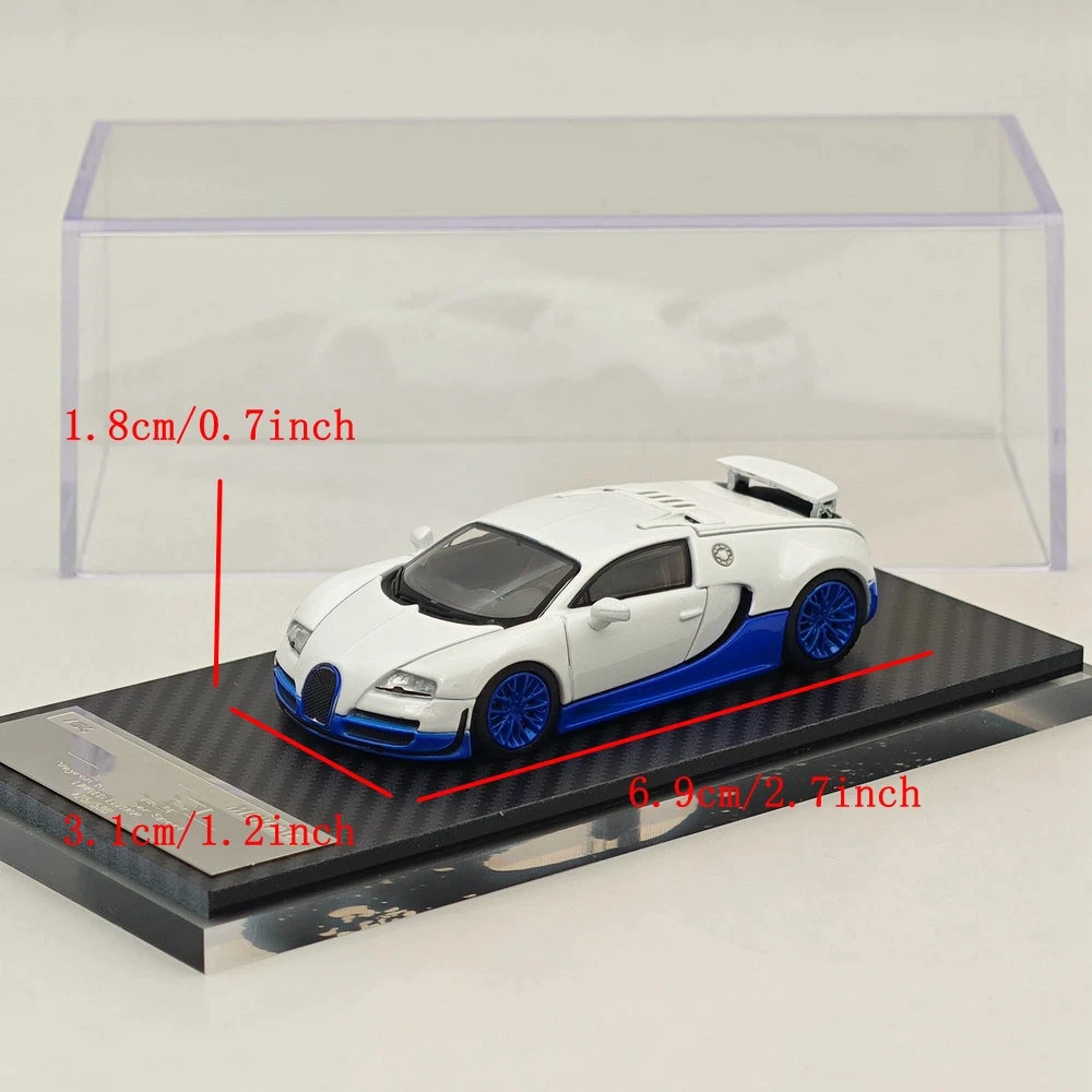 Mortal 1:64 Veyron Super Sport Car Models Diecast Toys Collection Gifts Miniature Two-Tone New view 3