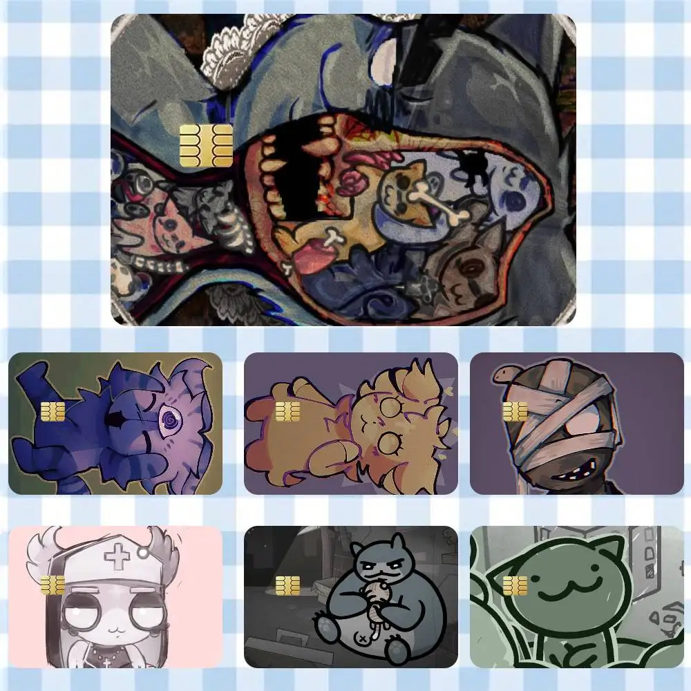 

game mewgenics Sticker Film Tape Skin for Credit Card Debit Card Waterproof Stickers Cartoon