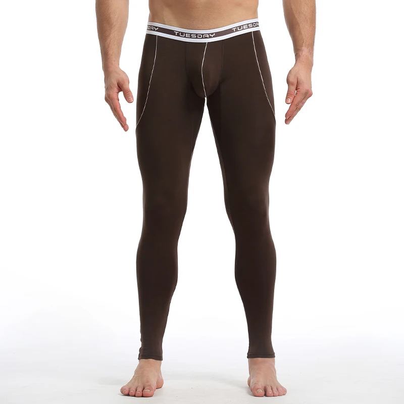 

Mens Ultra-Thin See-through Long Johns Underwear Soft Ice Silk Lounge Wear Pajamas Sleep Thermal Underwear Bottoms