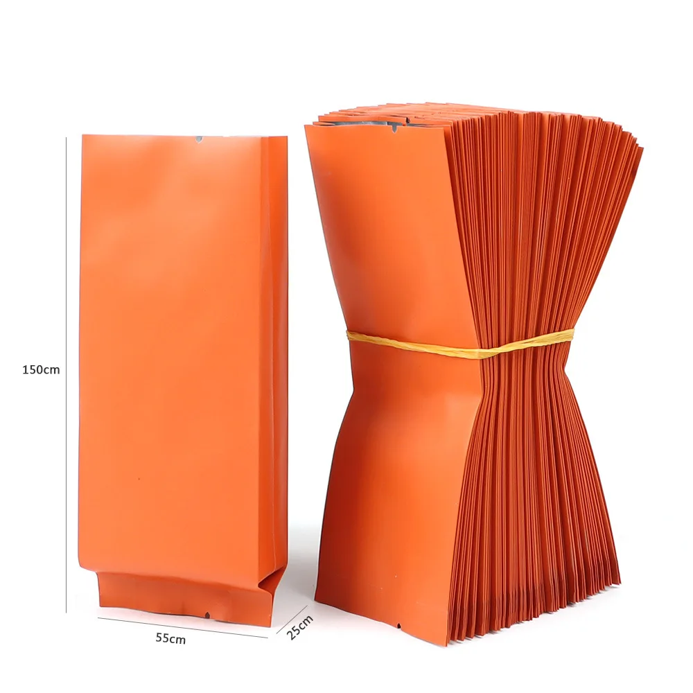 Custodia estesa e ispessita con capacità di 15 g, confezione da tè, piccola borsa in foglio di alluminio con striscia lunga