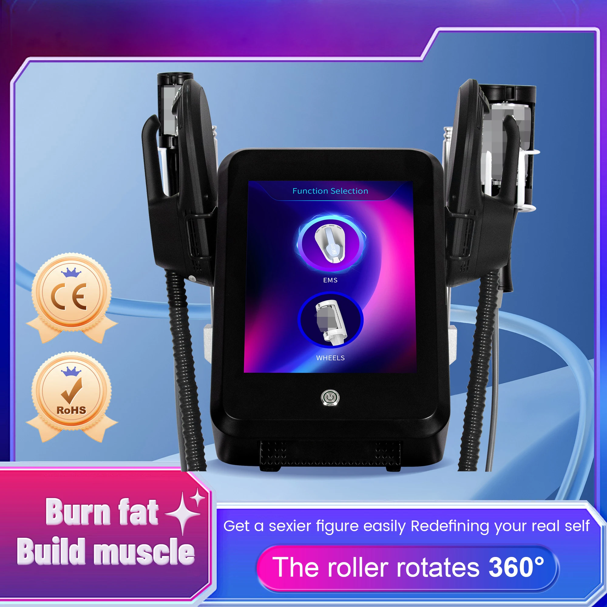 

Portable 2in1 Body Slimming Muscle Building Roller Therapy Inner Roller Cellulite Massage Muscle Body Sculpt Machine