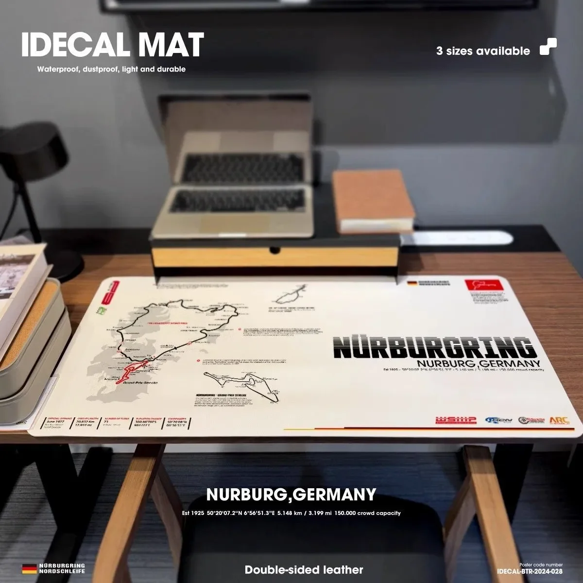 وسادة مكتب جلدية حامية لسباق السيارات كول أسود واضح ماوس الوسادة مكتب عمل حصيرة مقاوم للماء PolkaDot PU مكتب نشاف الوسادة