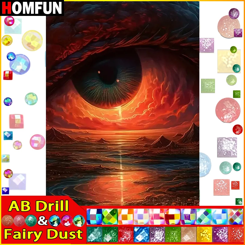 Embroidery Roll Pattern - HOMFUN Fairy Dust AB Diamond Painting
