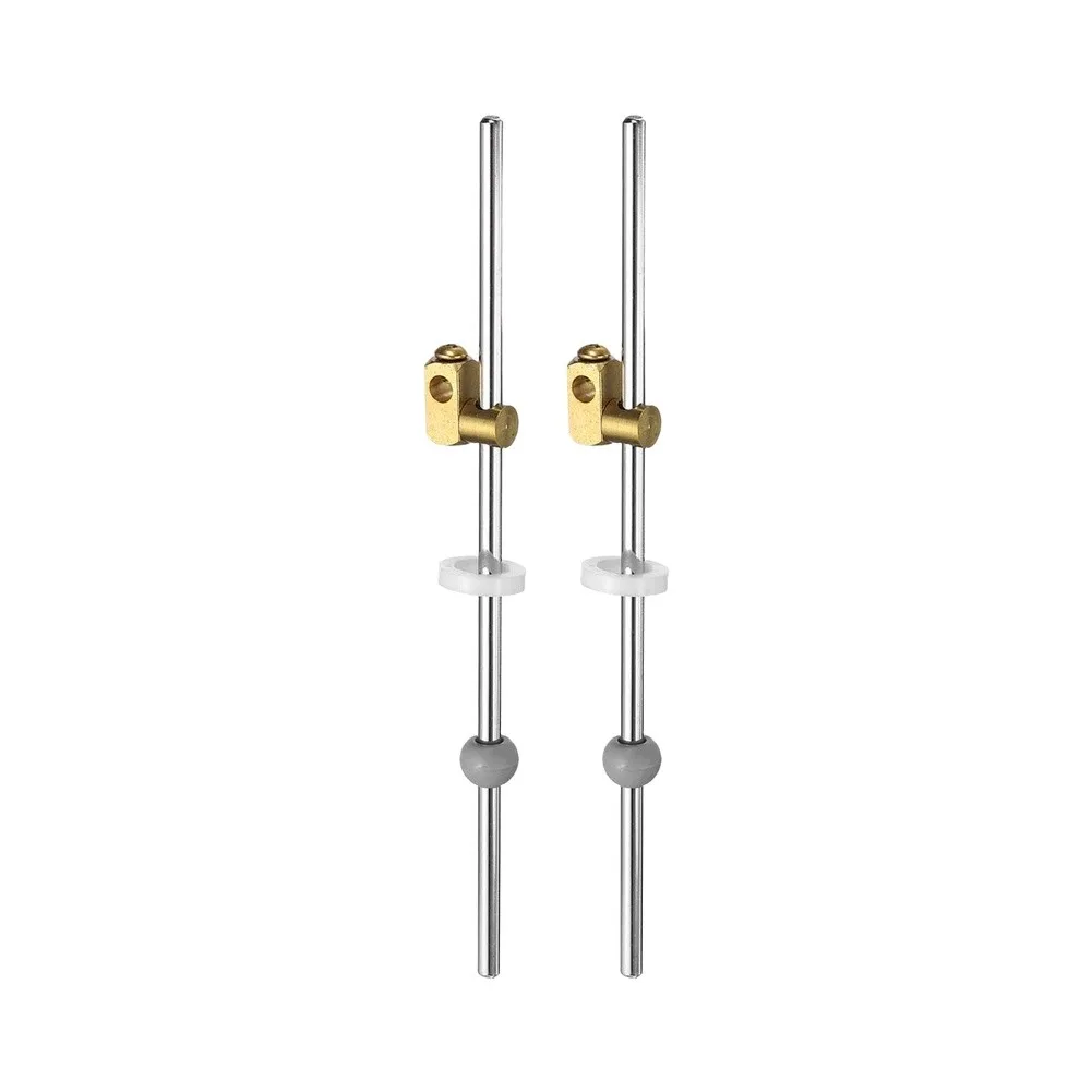 Sink Drain Extension Rod 2pcs Brass Stainless Steel for Residential Commercial Use with Rust Resistant Damp Environment Use