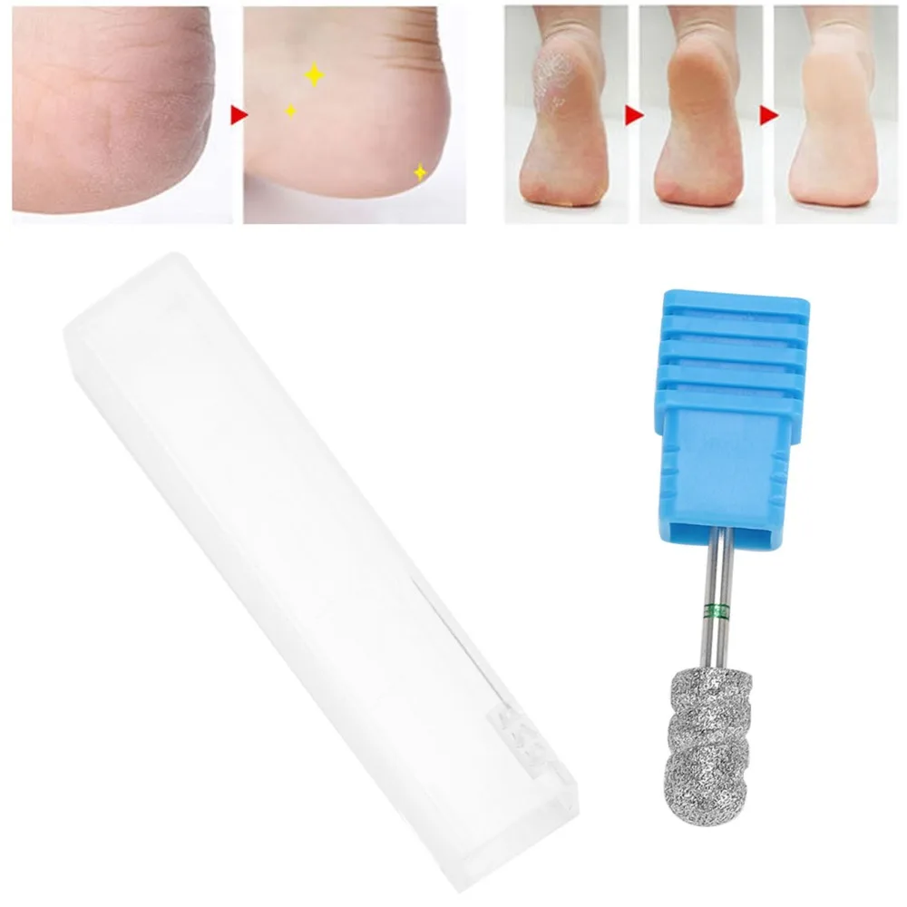 Stainless Steel Foot Nail Drill Bit Wear-Resistant Durable Pedicure Grinding Head Foot Polishing Head Foot Nail Polishing