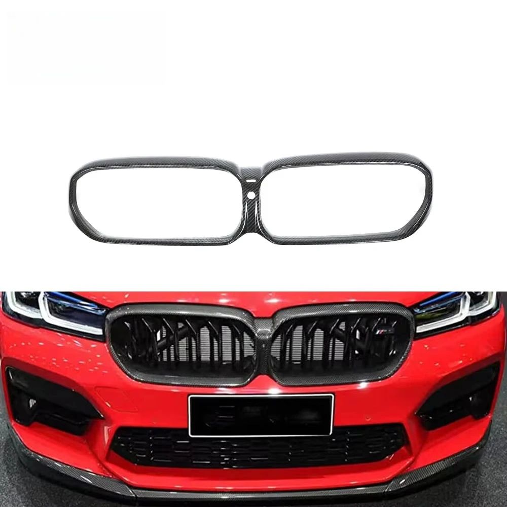 

JCSportline Dry Carbon Fiber F90 M5 Front Kidney Grille For BMW 5 Series LCI Sedan 4-Door 2021-2022