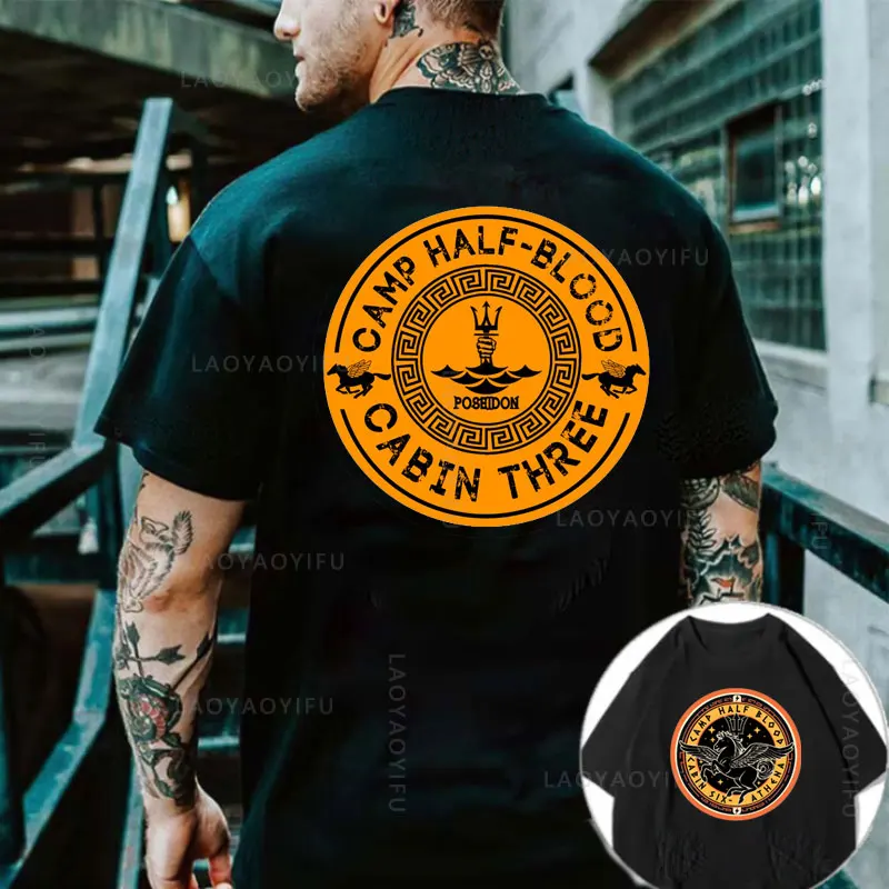 

Hot Sale CAMP HALF BLOOD Theme 100%Cotton Streetwear Clothing Short Sleeve Tee T-shirt Y2k Women Funny Graphic Gym Unique Tops