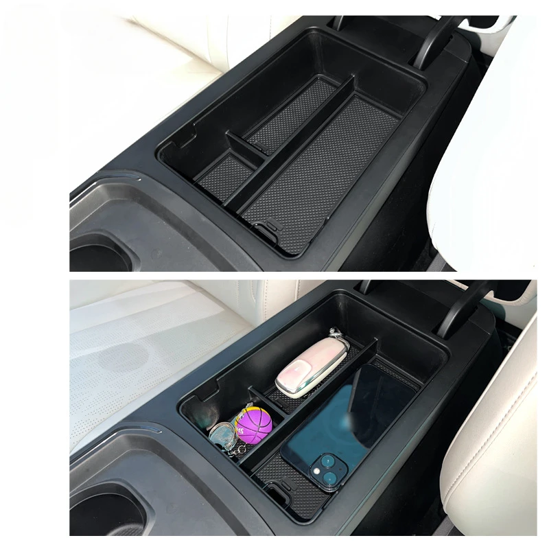 For Great Wall Haval Xiaolong 2023-2025 ABS Black Car Armrest Box Storage Box Central Storage Box Interior Car Accessories