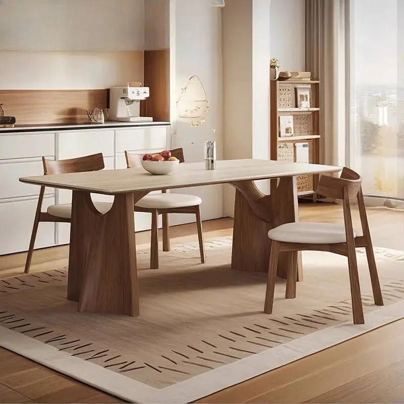 

Italian Items Dining Tables Decorations Minimalist Expandable Nordic Dining Tables Set Modern Mesas Comedor Furniture For Home