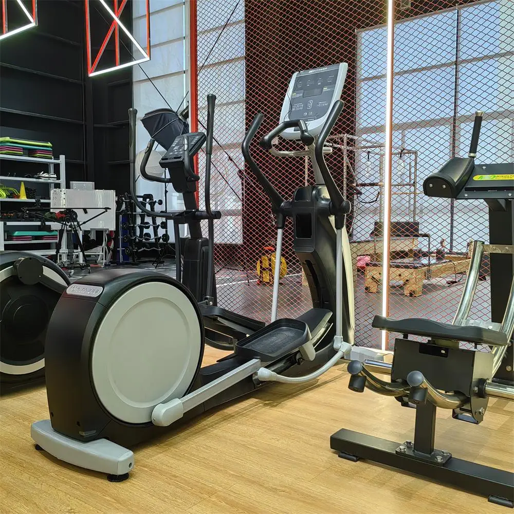 Commercial Electric Elliptical with LED Screen for Home Use MND Fitness X510 Rear Wheel Drive Steel Frame