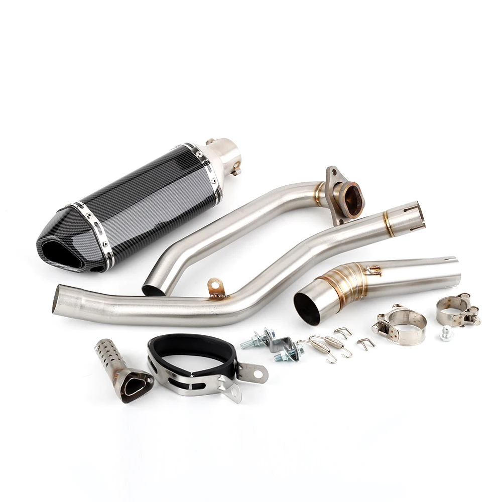 

For Honda 700 2012-2013 750 DCT 14-20 NC 700/750X 700/750 S 12-20 Escape Motorcycle Header Middle Link Pipe slip-on exhaust pipe
