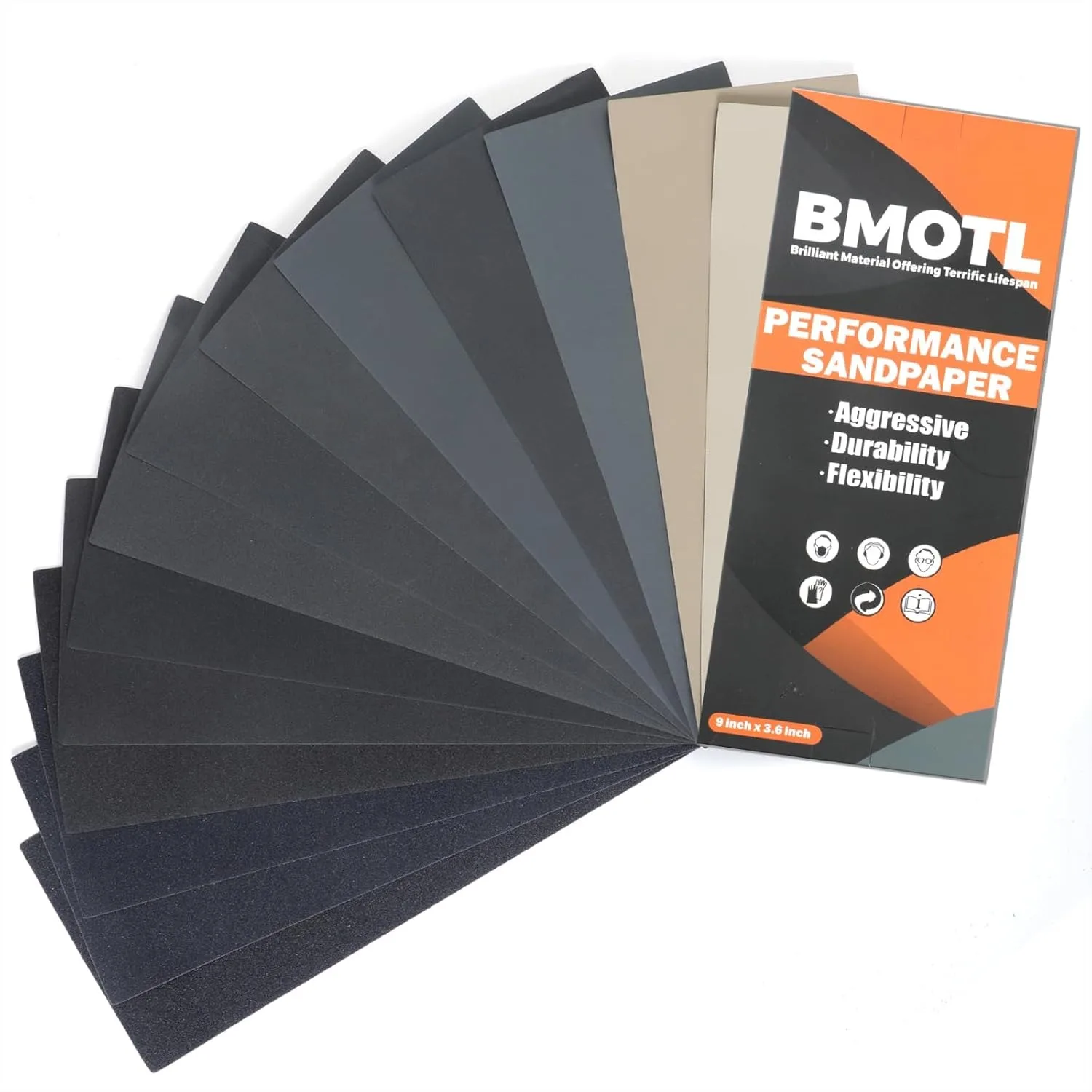 

Sandpaper Assortment Pack: 42Pcs Wet Dry Sheets for Wood Furniture Finishing and Automotive Polishing, Versatile and Convenient