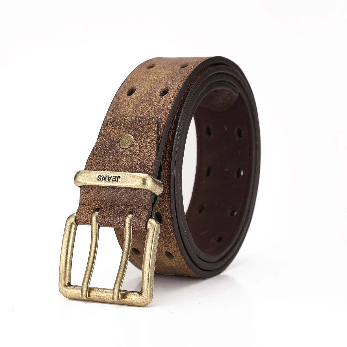 Ein Western-Style PU-Ledergürtel für Damen und Herren, ein Klassischer und Lässiger Retro-Gürtel – Detail 7