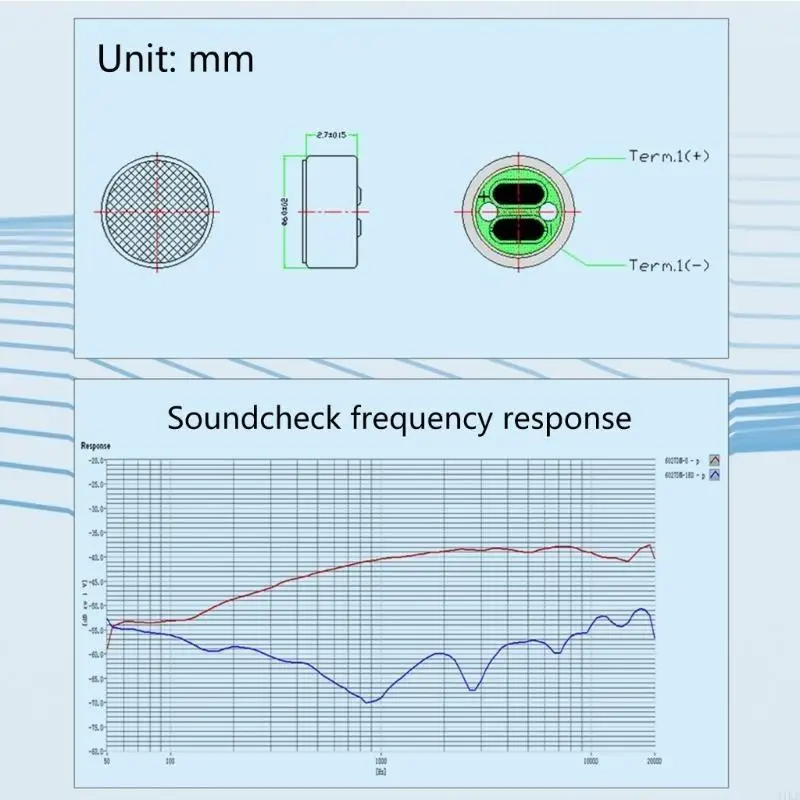 Pickup micrófono Electret Condenser 31 kb para interferencias registro estudio resistente