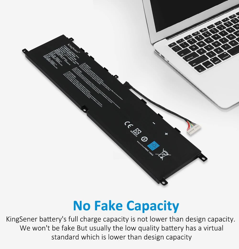 KingSener BTY-M6M Laptop Battery For MSI Creator 15 A10SD A10SF GS66 Stealth 10SFS 10SGS 10SE-045 10UG GE66 Raider 10SFS WS66