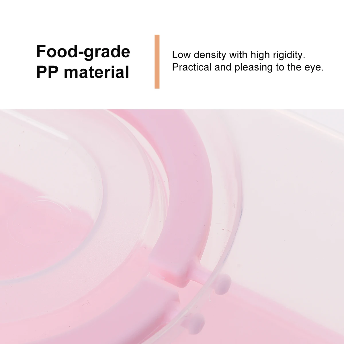 

Portable Bread Box Travel Food Containers with Lids Cake Storage Packaging Boxes Plastic Sturdy Material Transparent Sealing