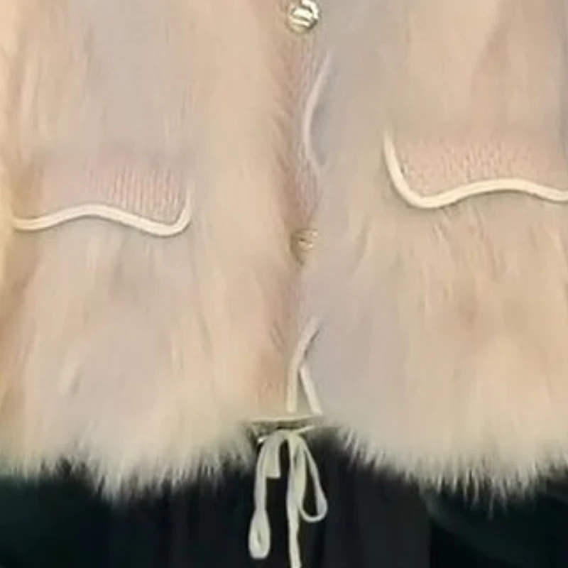 Women's Fall Winter Tops Coat Little Xiangfeng Fur Outerwear Design Luxury Brand Simple Fashion Comfortable Loose Eco-friendly