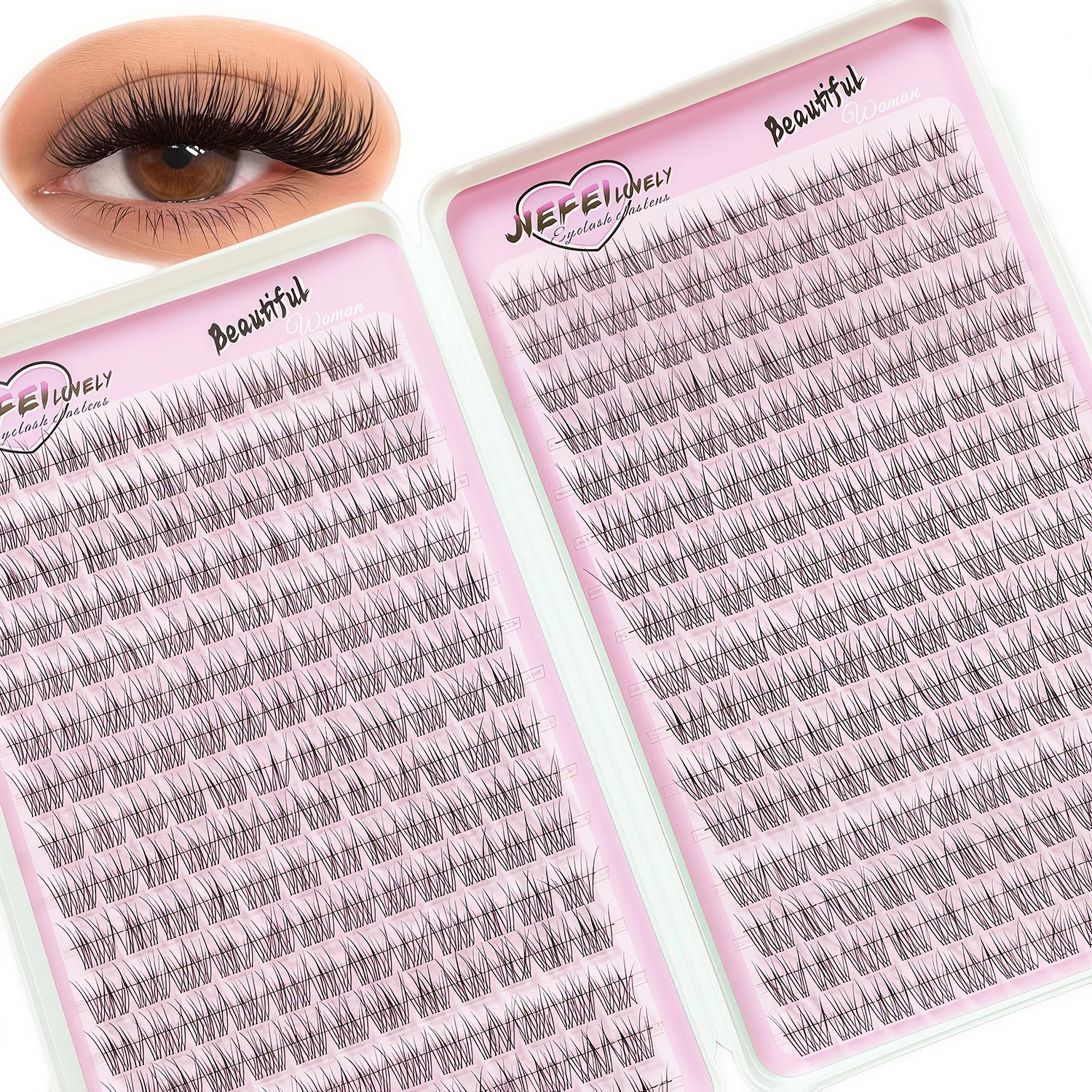 Eyelash Extension Single Lash - 384 pestañas individuales de cola de
