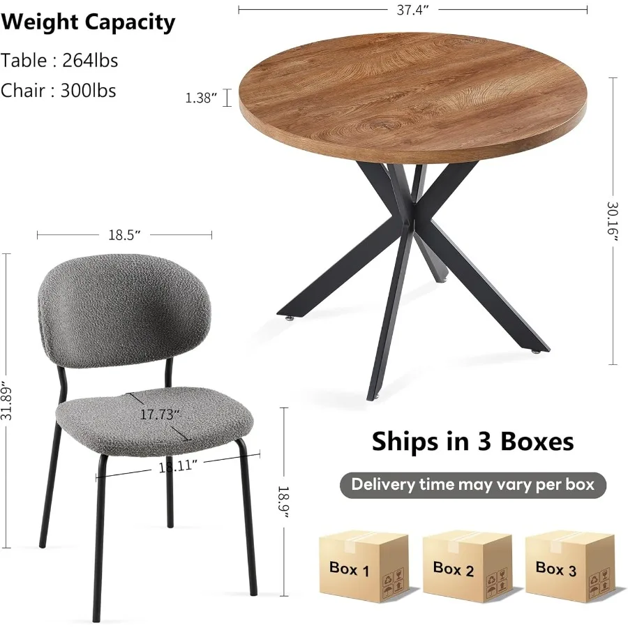 NORDICA 3 قطع خشبية طاولة مستديرة مجموعة كراسي توفير المساحة المطبخ الإفطار الزاوية الخشب الحبوب منضدية مع إطار معدني للمطبخ #2