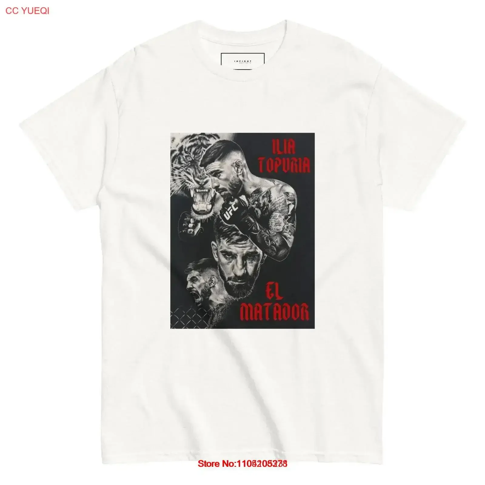 Ilia Topura t shirt Topuria El Matador Ilian fa vintage Washed homme Unisex streetwear Stretched Stylish graphic