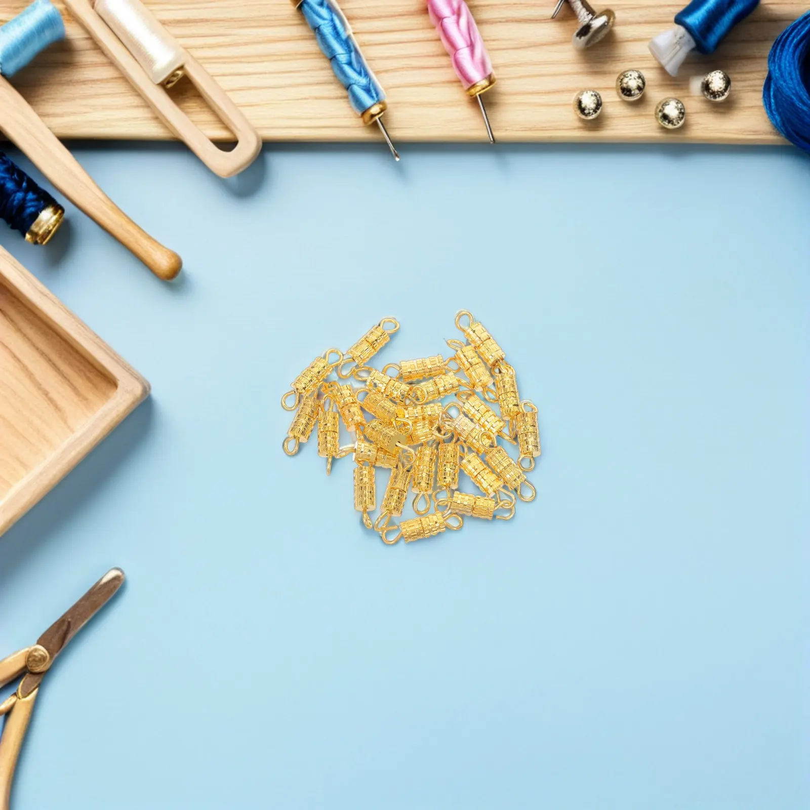 

100 шт. винтовых застежек-коннекторов для изготовления ювелирных изделий, надежные металлические фиксаторы для браслетов и ожерелий, концевые застежки для рукоделия