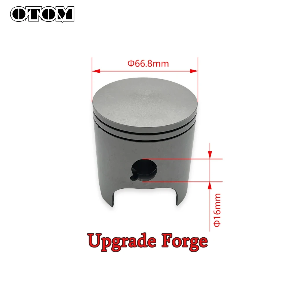 دراجة نارية 2 السكتة الدماغية DT230 طقم أسطواني 66.8 مللي متر اسطوانة كتلة المكبس طوقا المكبس الدائري لياماها Loncin MT250 TSE250R KEWS K16 #4