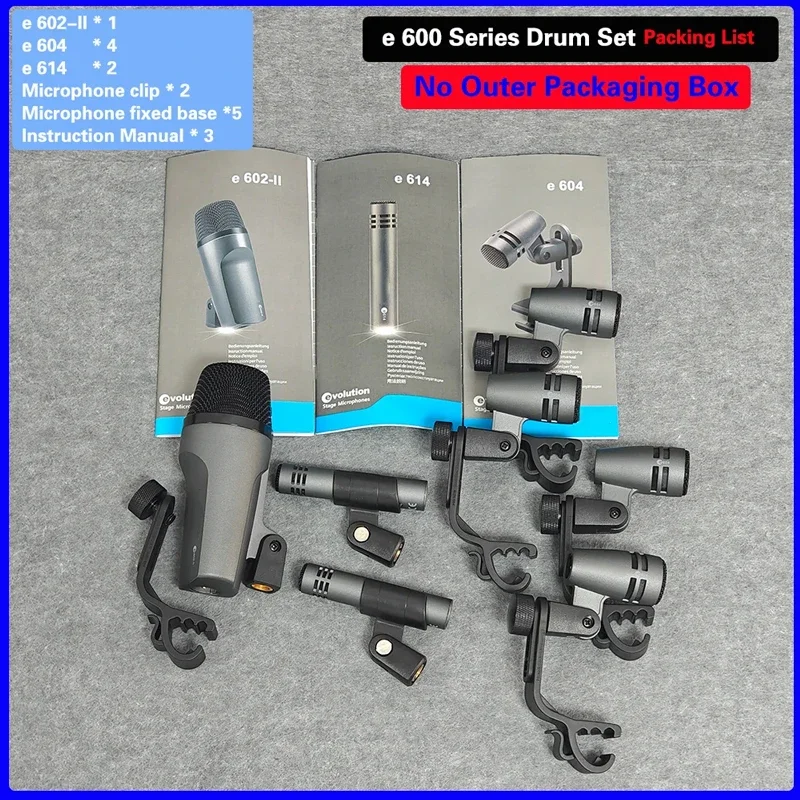 

Комплект микрофонов для ударных инструментов серии Evolution 600 (для бас-барабанов/тубы), без внешней упаковки