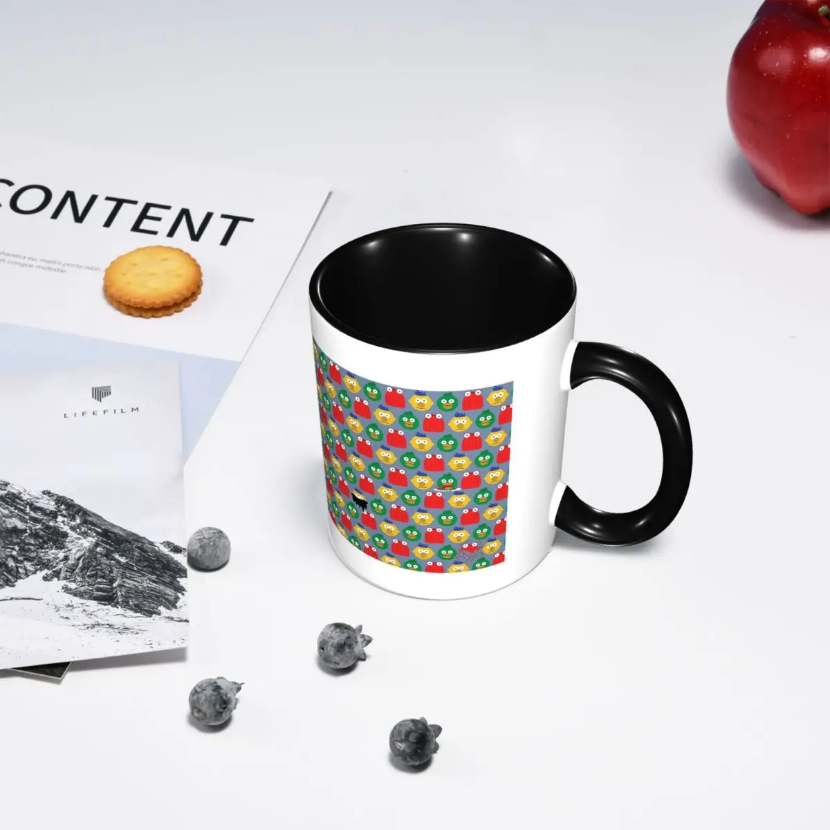 DHMIS Character Pattern Mug Funny Ceramic Coffee Cups Tea Mugs Milk Cup Drinkware Gift for Woman Man