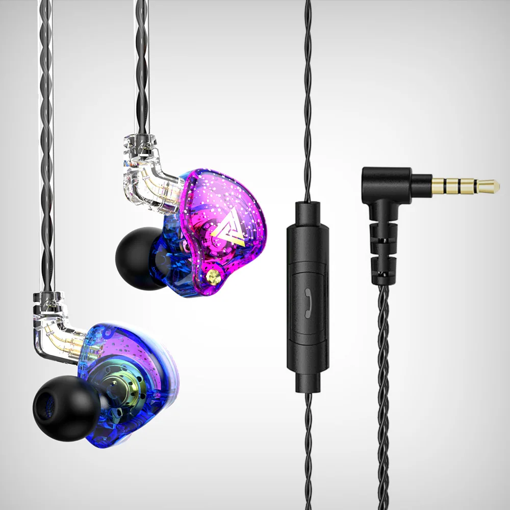 QKZ AK6 PRO 3.5mm Earphones HiFi Earphones Fever Heavy Bass in Ear Wired Mobile Phone Computer Headset