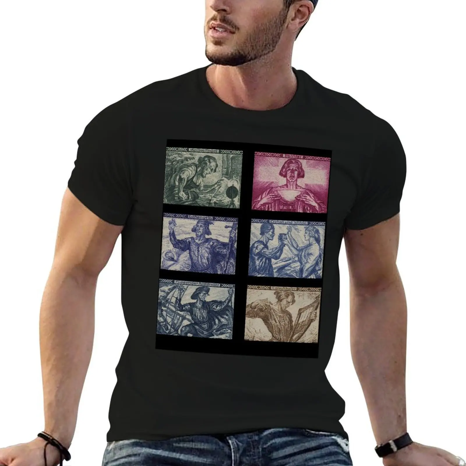 Wagner and his Operas T-Shirt graphic tee shirt oversizeds mens t shirts top quality