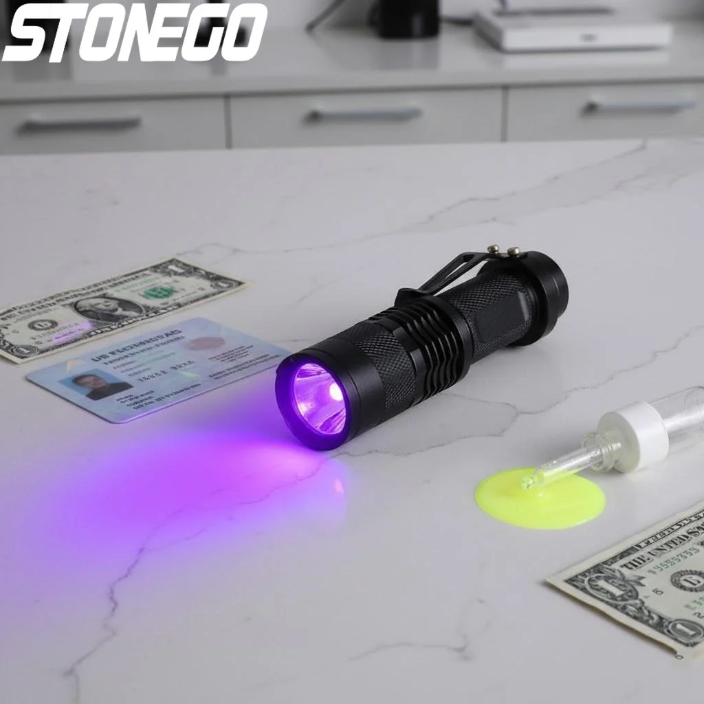 

UV LED Flashlight Mini 395nm 365nm 3 Modes Zoomable Blacklight Pet Urine Scorpion Detection Portable Lighting