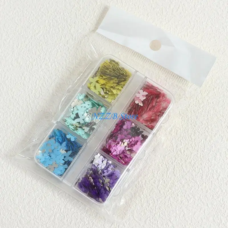 T21F Manicure Decorations بريق الترتر المتألقة المزيج مزيج بريق الأظافر