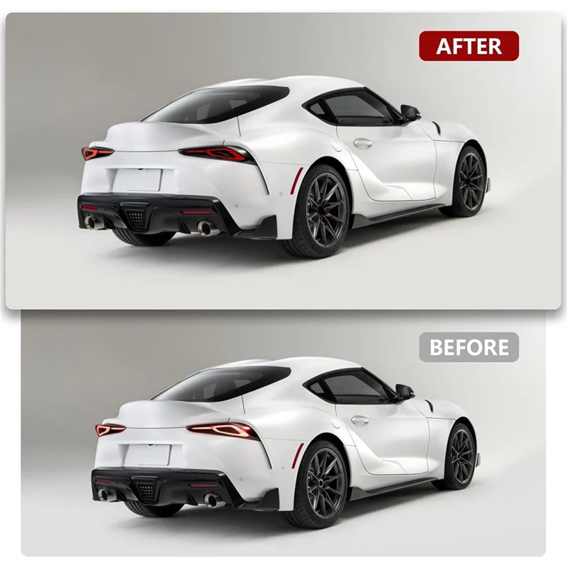 

Car Taillight Cover For Toyota Supra GR A90 A91 2019-2024 Smoked Taillight Cover