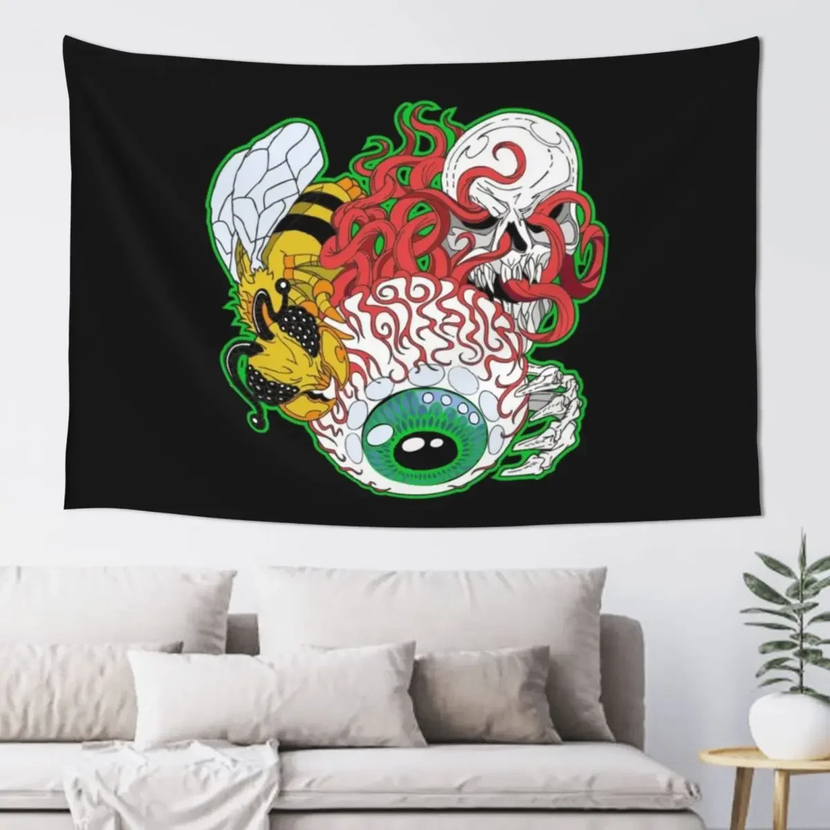 Eye of Cthulhu Tapestry Luxury Living Room Decoration Carpet Wall Bedroom Deco Bedroom Decor Aesthetic Tapestry