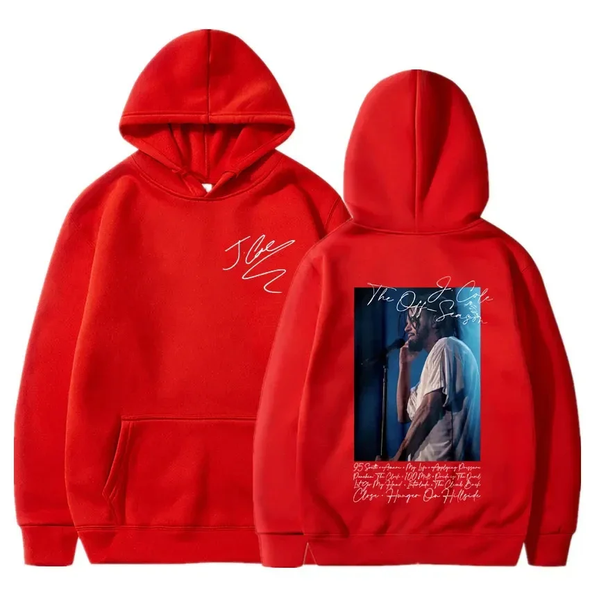 Sudaderas con capucha de gran tamaño estilo callejero Hip Hop para hombre y mujer, sudadera con estampado de álbum de música de rapero J Cole, Sudadera con capucha de algodón polar 2024