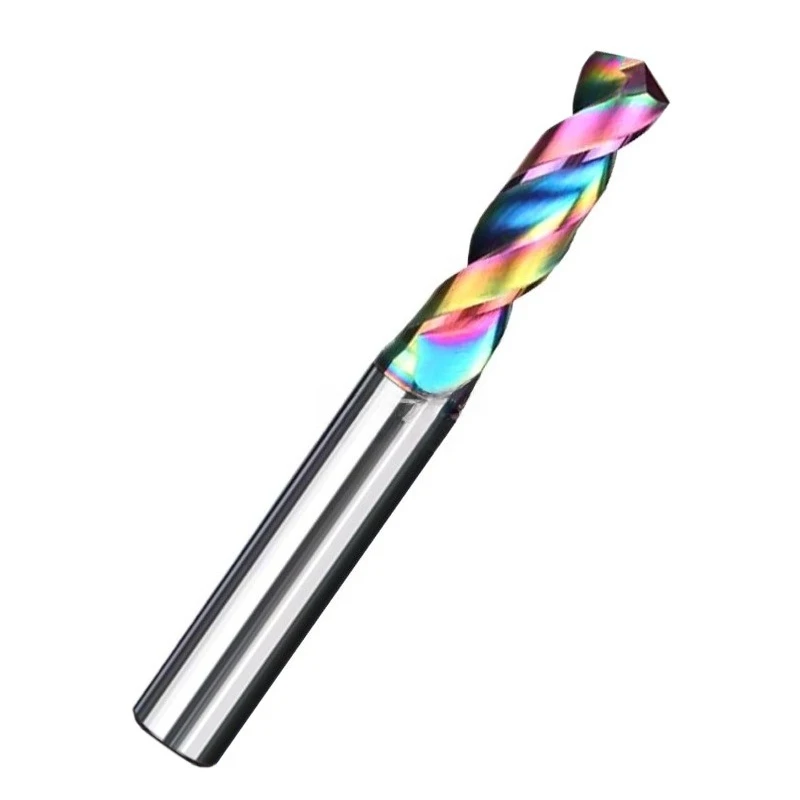 

Цветное сверло с покрытием для сквозного сверления, сверло из вольфрамового сплава для фрезерования и сверления, двойного назначения, прочное.