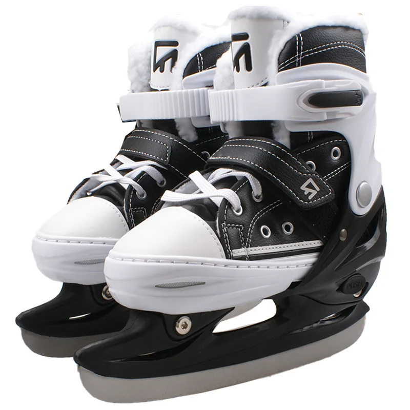 Unisex Adjustable Ice Skates Wholesale Bulk Custom Winter Outdoor Ice Sports Skating Footwear Support OEM Production