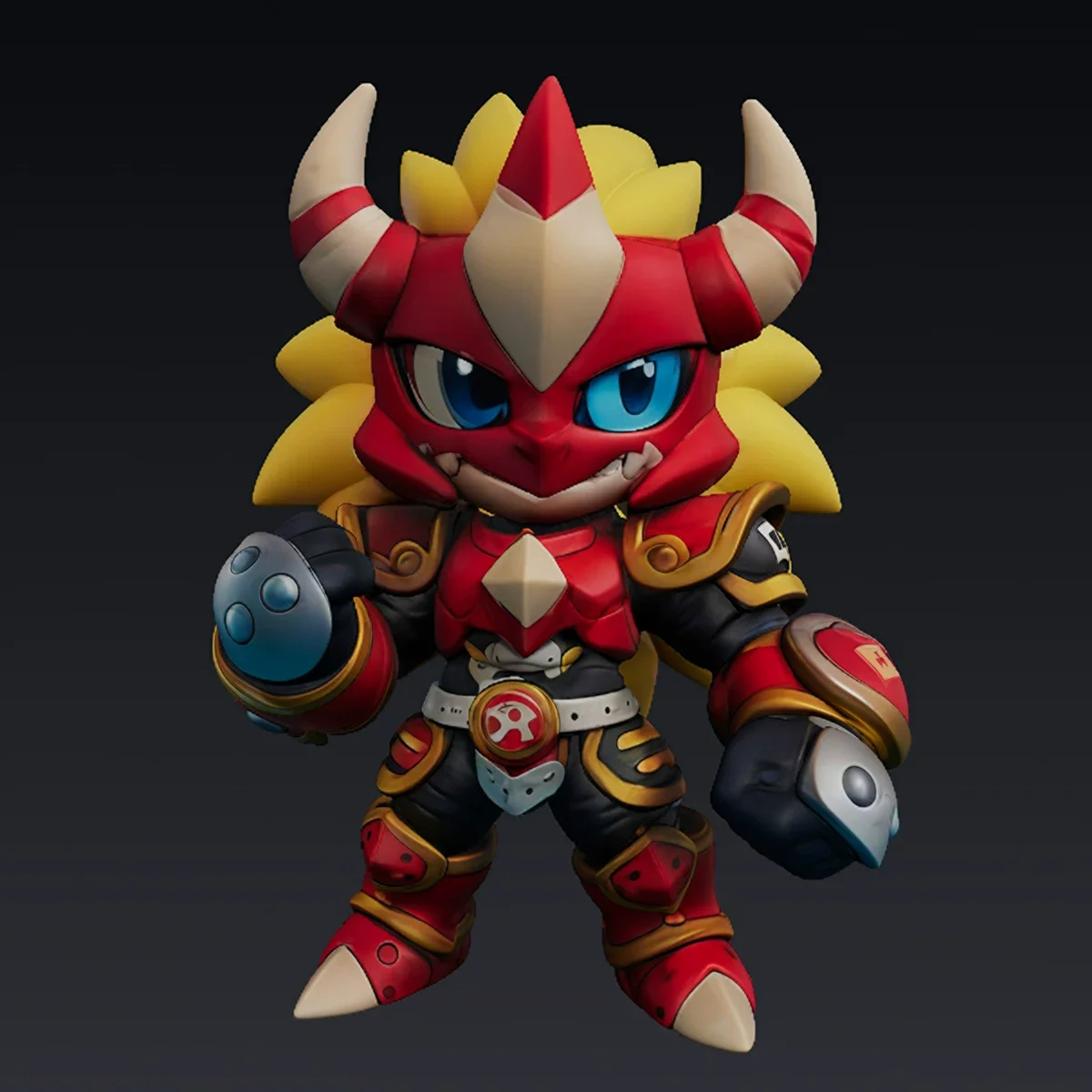 

Модель по индивидуальному заказу 15 см Q Edition Aldamon Model Toys Digimon Adventure Gk Настроить модель для 3D-печати