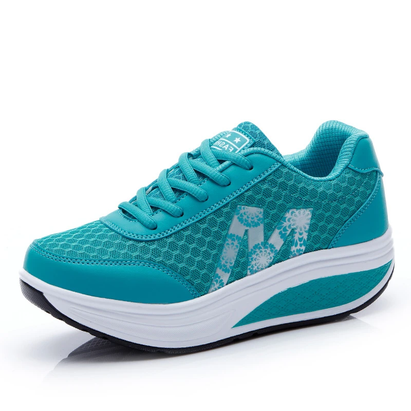 Spring And Summer Rocking Shoes  Comfort Sponge Cake Women Single Shoes Sports Shoes Casual Shoes Travel Shoes Running Shoes