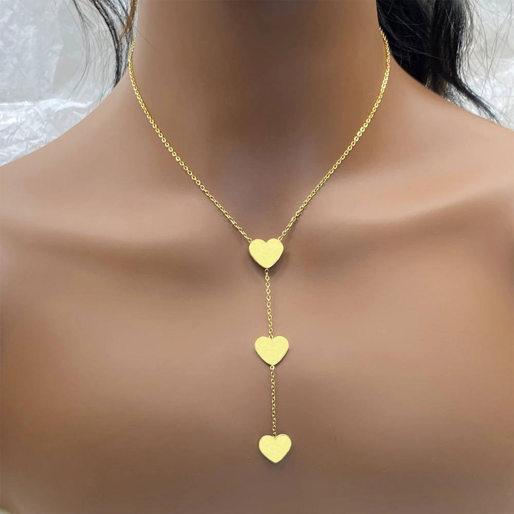 High Quality Polished  Mixed Styles Competitive Price Star Pendant Stainless Steel Fashion Tassel Necklace  Cross  Butterfly