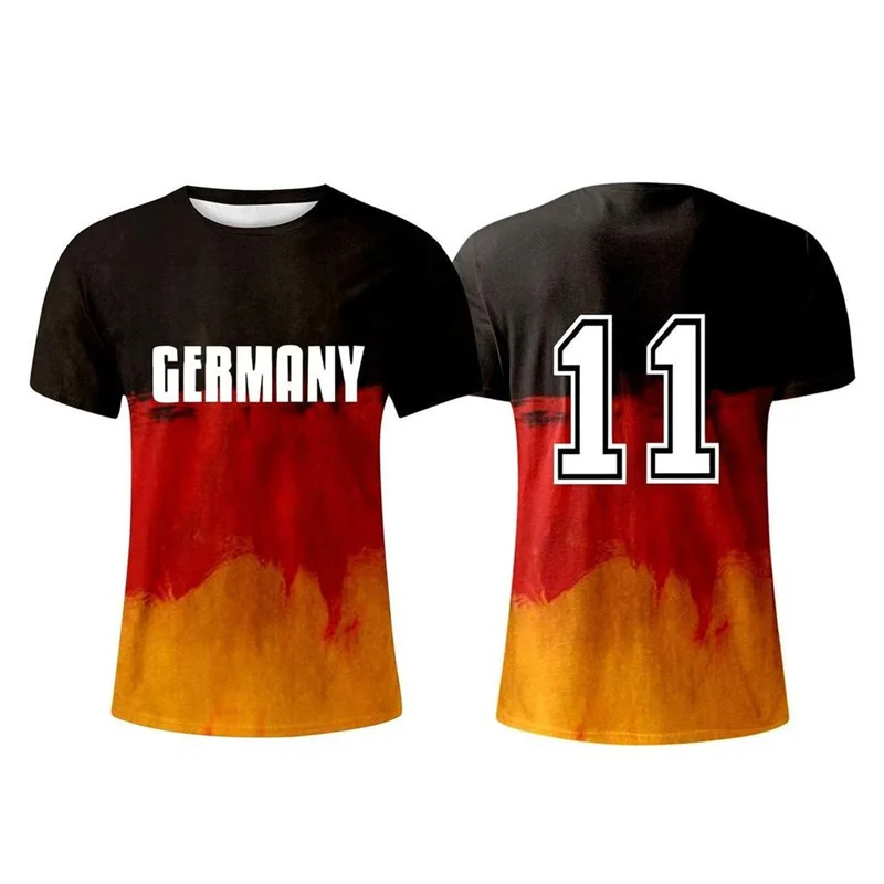 

Hot Selling Fashion Quick Drying Short Sleeved T-shirt for Children/adults Outdoor Football Training Round Neck Top Holiday Gift