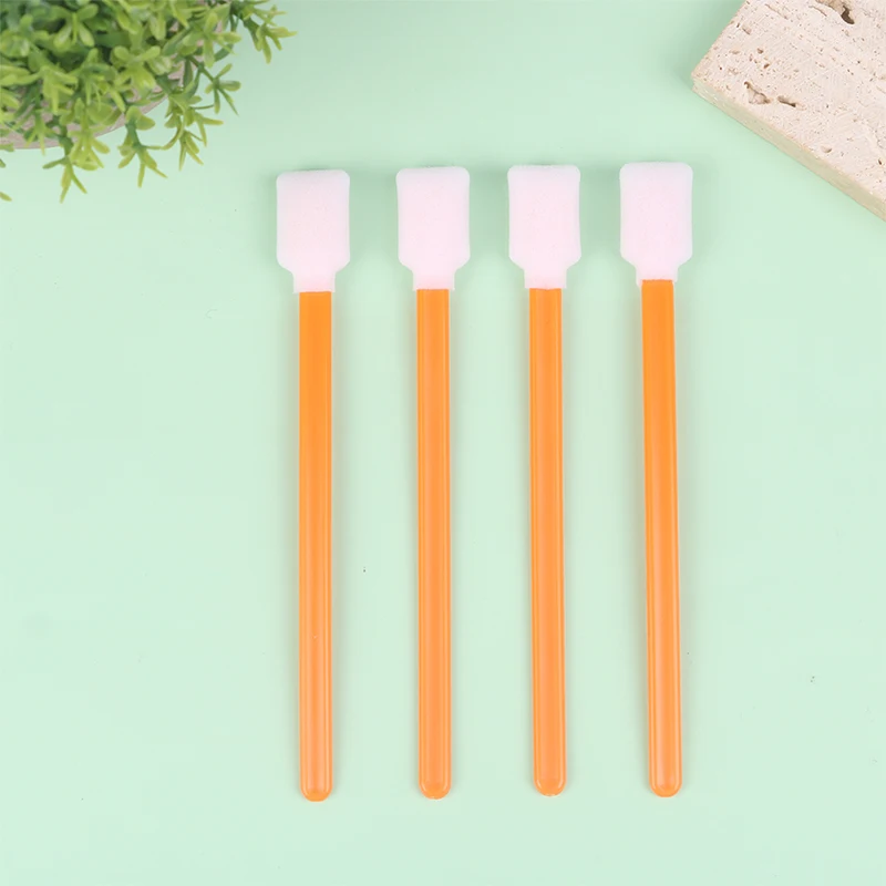 50Pcs/Pack Dust-Free Swab Double-Layer Sponge Wiping Stick For Print Head Clean Swab Stick Sponge Foam Tipped Clean Swab Stick