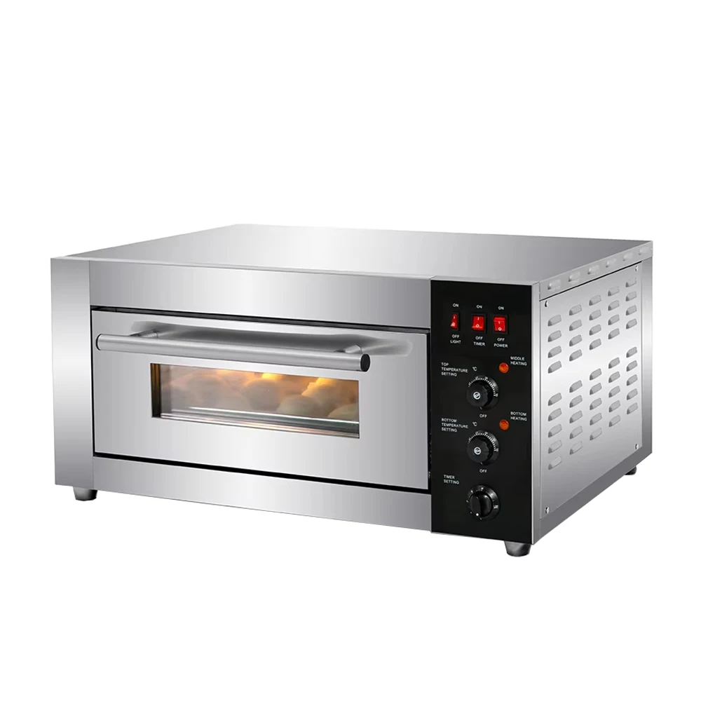 Commercial 1 Tray Single Deck Mini Oven Baking Pizza Bread Cake Oven 3000W Electric Bakery Equipment